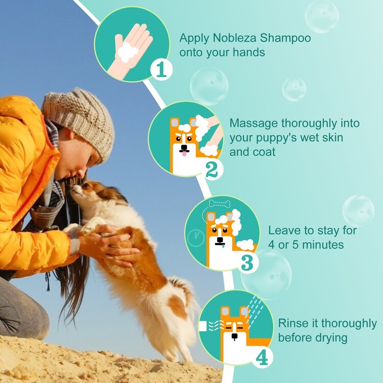 Nobleza Shampoo voor puppy en kitten - 250 ml