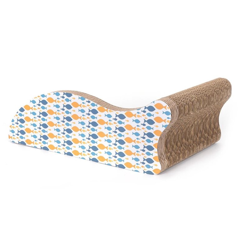Bankje van karton voor katten