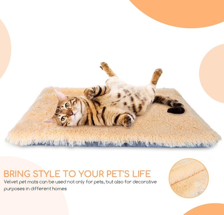 Nobleza Kleed - Fluffy / pluche - Voor hond en kat - Beige - 50x70 cm