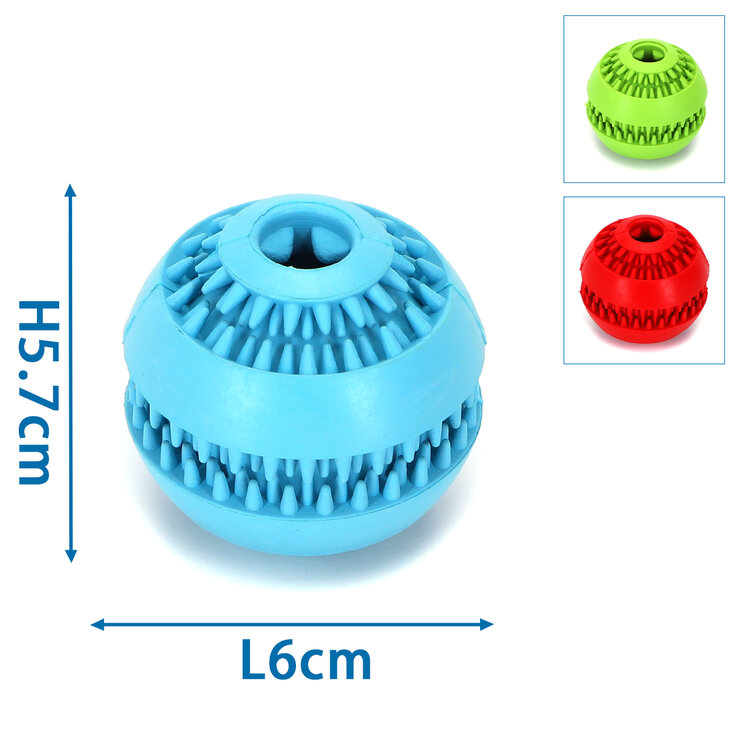Nobleza Hondenspeelgoed - Snackbal - Rubber - 6 cm