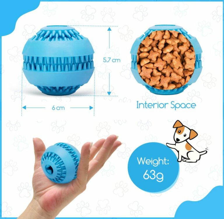 Nobleza Hondenspeelgoed - Snackbal - Rubber - 6 cm