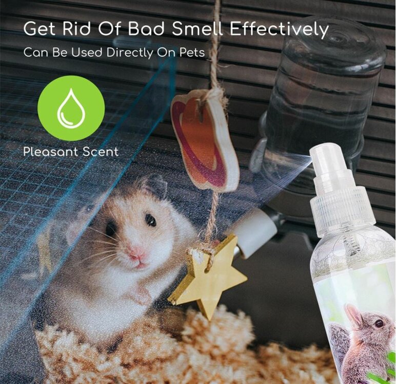spray deodorant speciaal ontworpen voor kleine dieren
