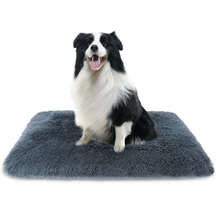 Nobleza Kleed - Fluffy / pluche - Voor hond en kat - Grijs - 70x85 cm
