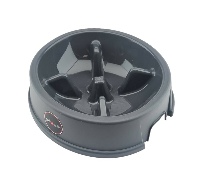 Jack-and-Vanilla Anti schrok hondenvoerbak - Rond - XL - Grijs