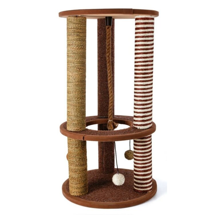 Nobleza Kattenmeubel - 3 Krabpalen - Bruin - 80 cm
