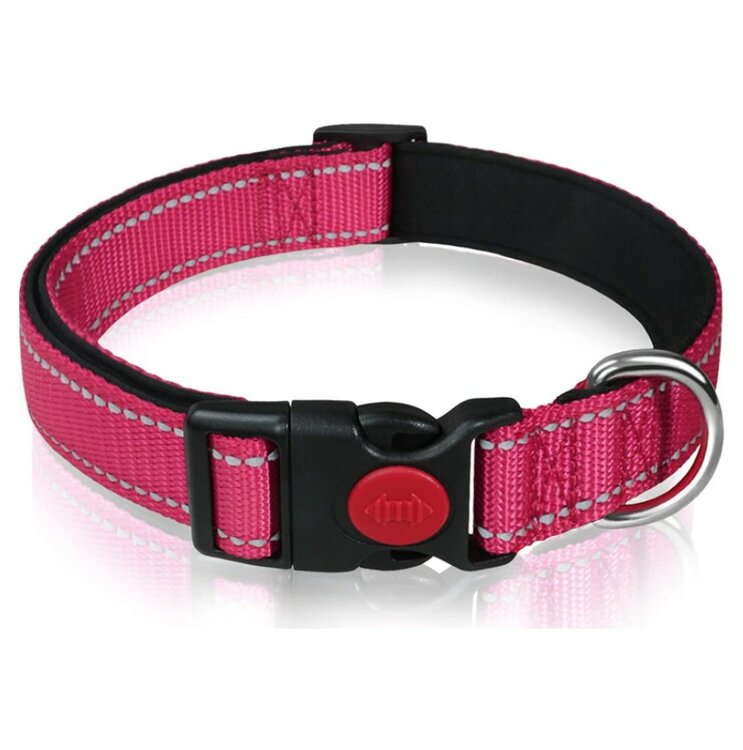 halsband hond roze