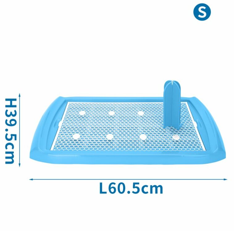 Hondentoilet blauw 60x40 cm