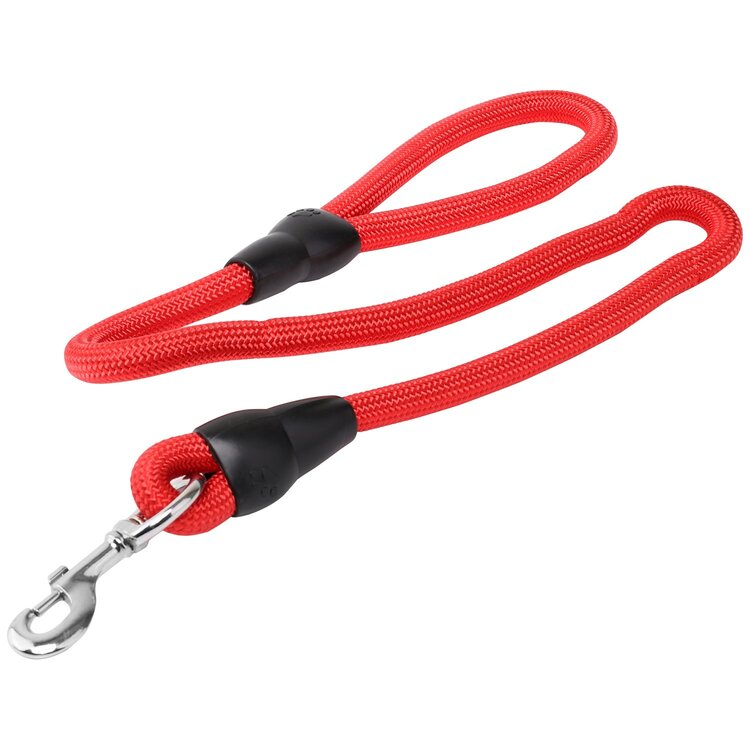 Hondenriem rood rond