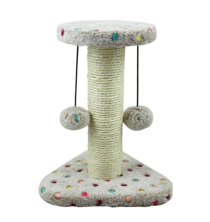 Nobleza Krabpaaltje met speeltje - Beige - 28 cm 