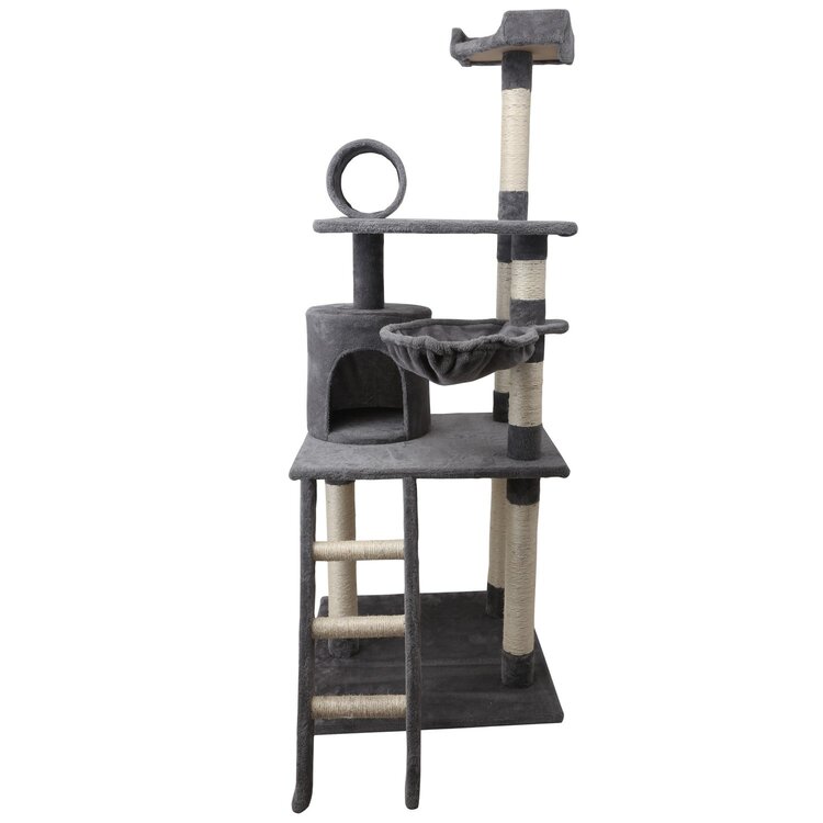 Krabpaal grijs 156 cm hoog