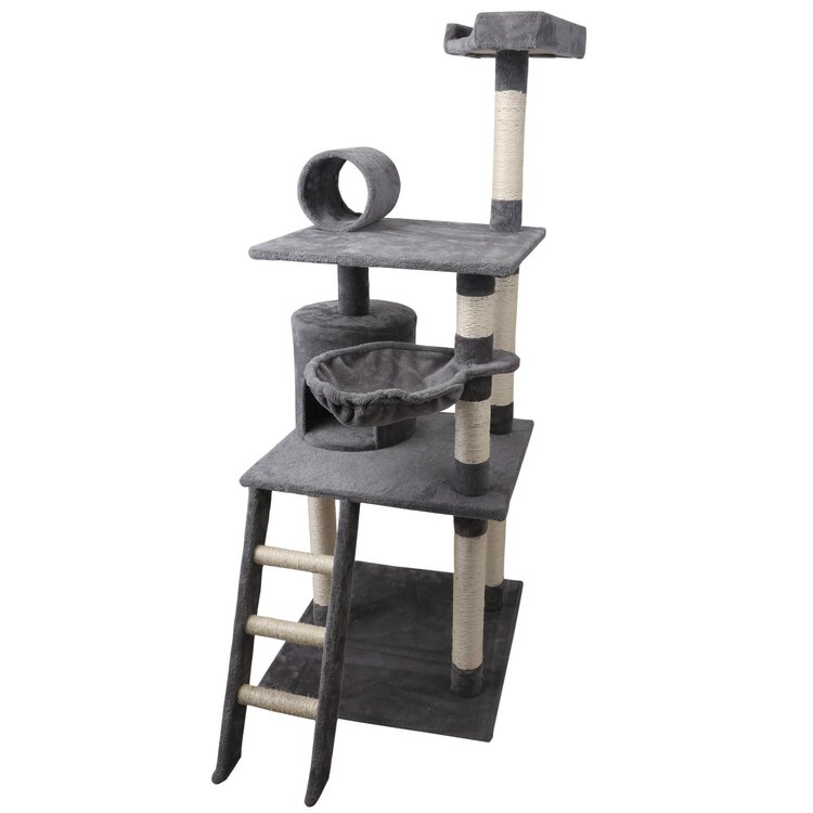 kattenmeubel met trap en ligplekken voor meerdere katten
