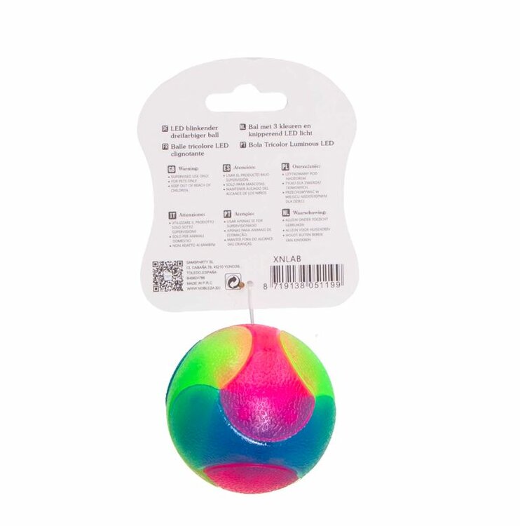 Nobleza hondenspeeltje - Bal met licht - 5 cm