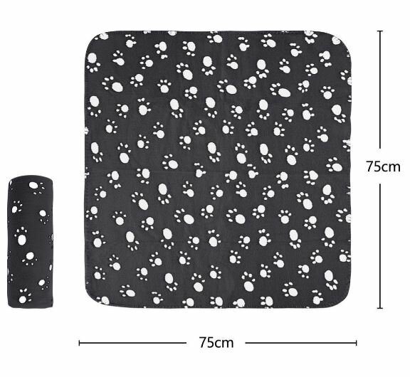 Nobleza Huisdierdeken - Zwart fleece - Maat S