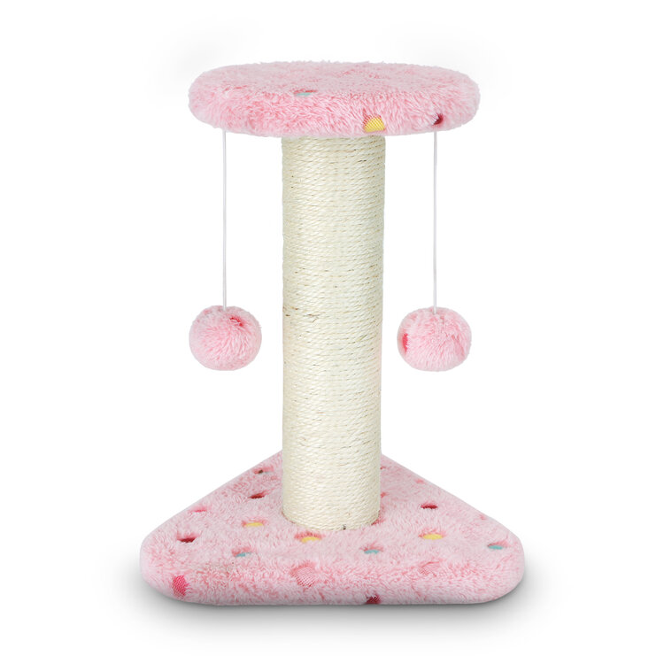 Nobleza Krabpaaltje met speeltje - Roze - 28 cm