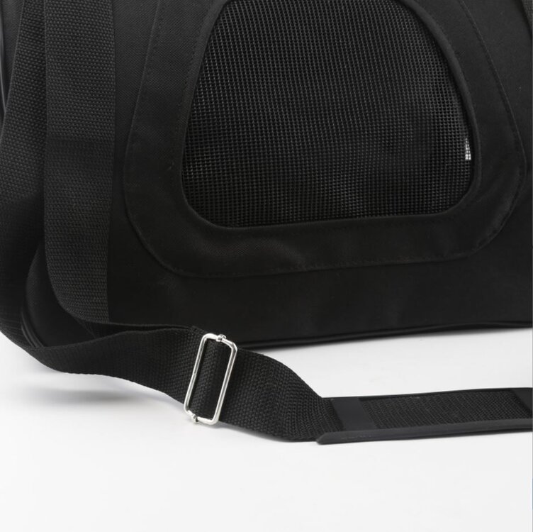 Nobleza Draagtas voor hond en kat tot 5 kg - 40x23x24 cm - Zwart