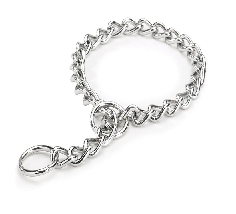Nobleza Hondenhalsband - Slipketting - Metaal - Maat S - Omtrek nek 38 cm