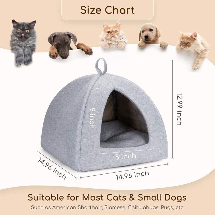 Gesloten kattenmand iglo