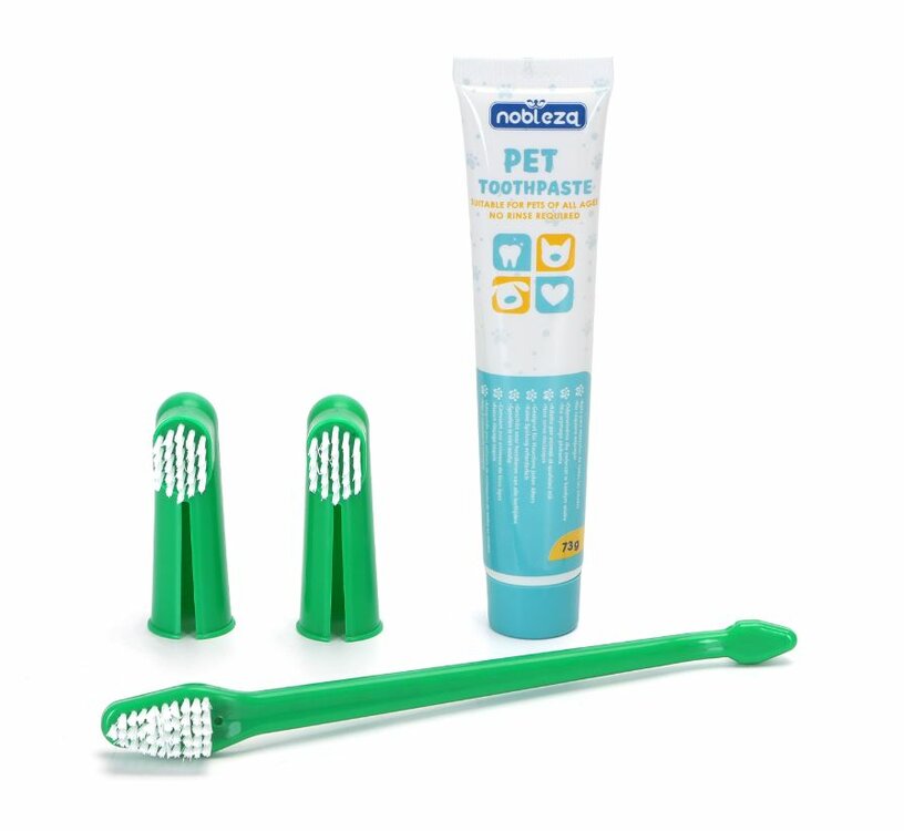Tandenborstels en tandpasta voor honden en katten