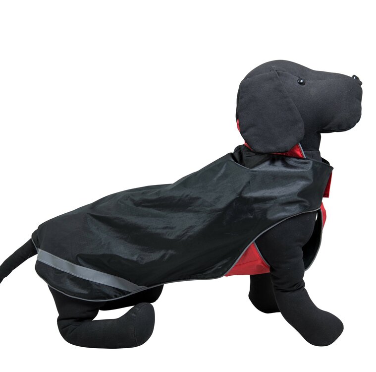 Regenjas voor hond reflecterend zwart