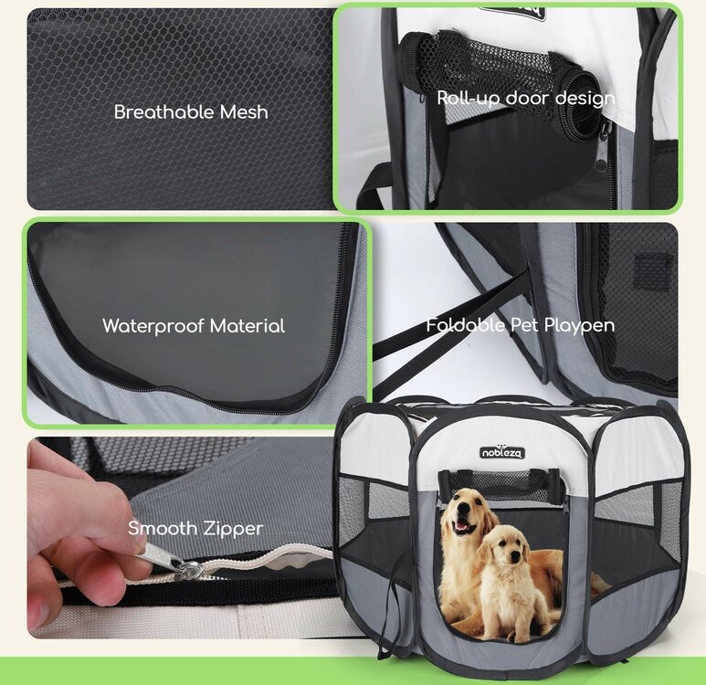 Bench voor hond en kat - Polyester stof - Opvouwbaar - M