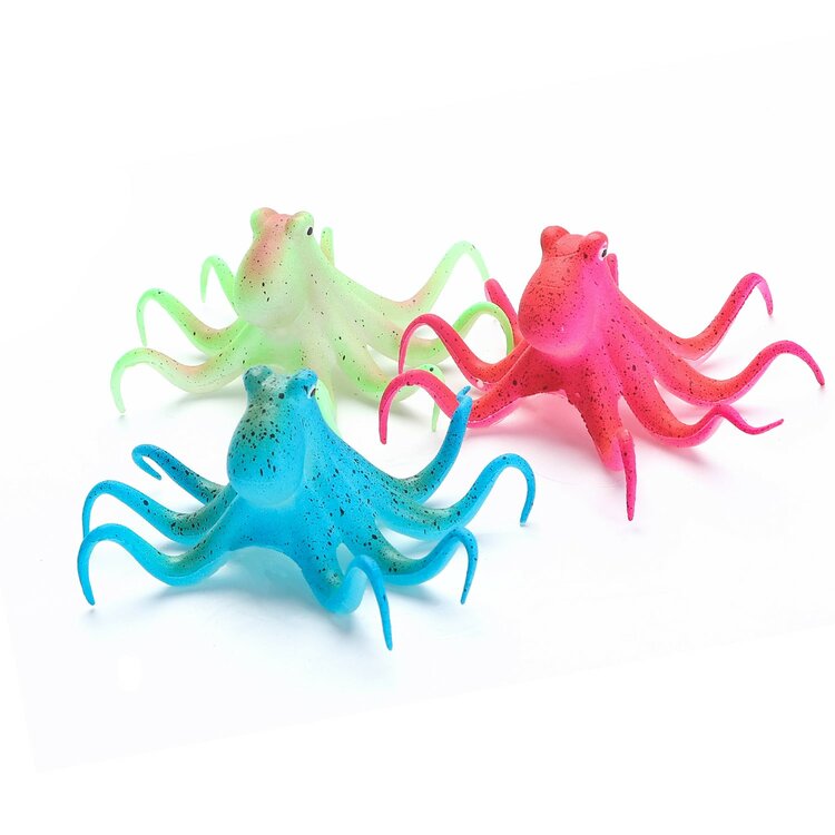 Nobleza Aquariuminrichting - Octopus - Fluorescerend