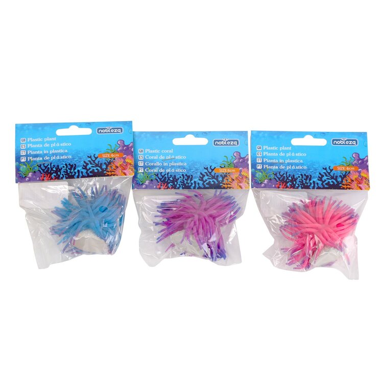 Nobleza Aquariuminrichting - Koraal - Anemoon - Fluorescerend