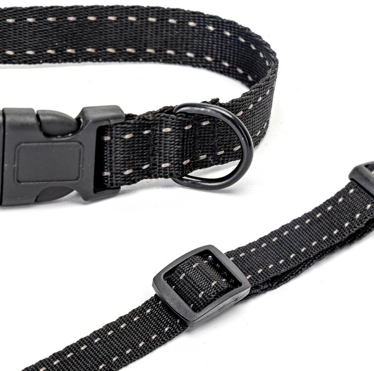 Vlooien halsband hond M Zwart