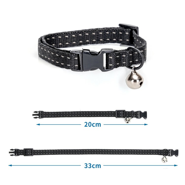 Nobleza Vlooien halsband kat M zwart