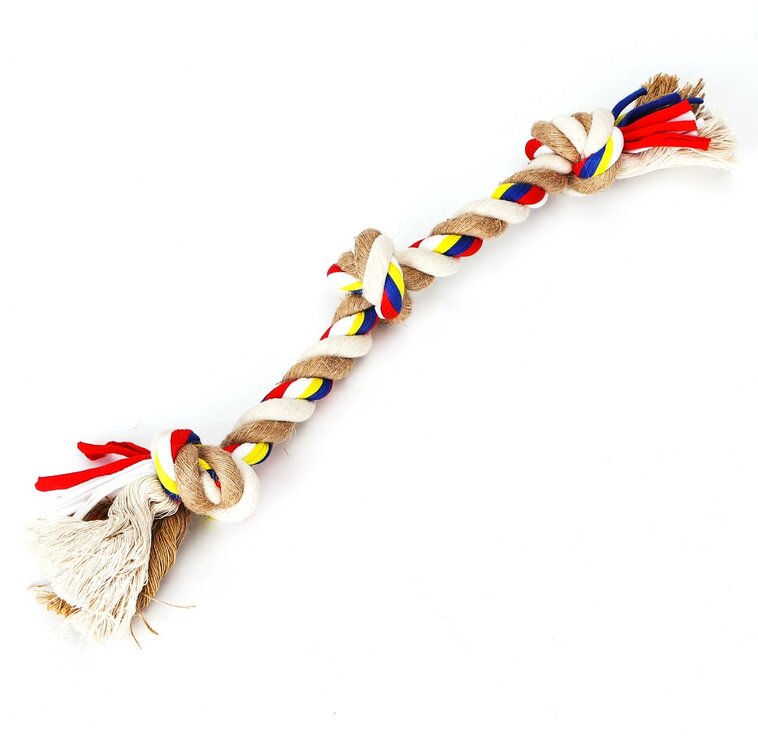Nobleza Hondentouw met knopen - 40 cm
