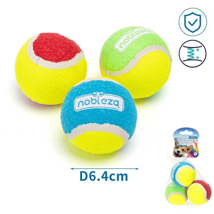 Hond tennisbal 3 stuks