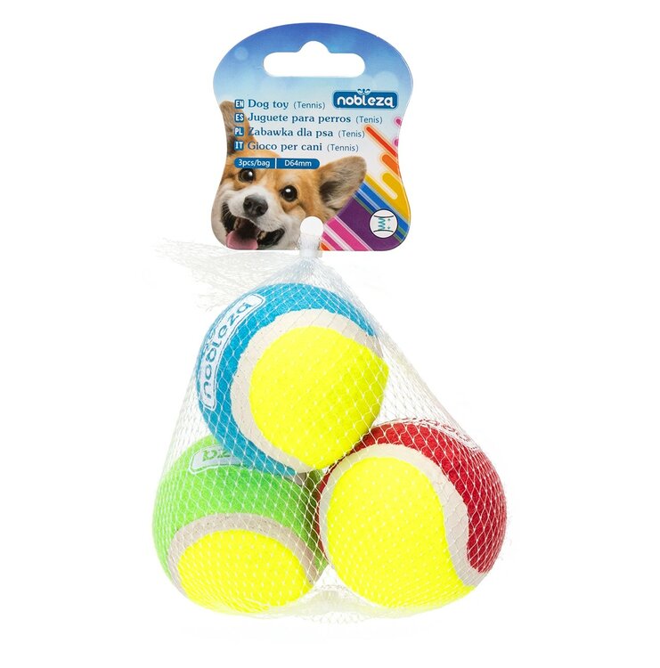 Tennisbal als apporteer speelgoed is altijd een succes bij honden
