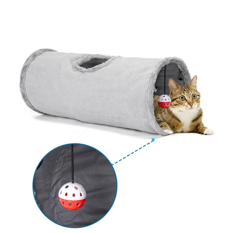 Luxe kattentunnel grijs
