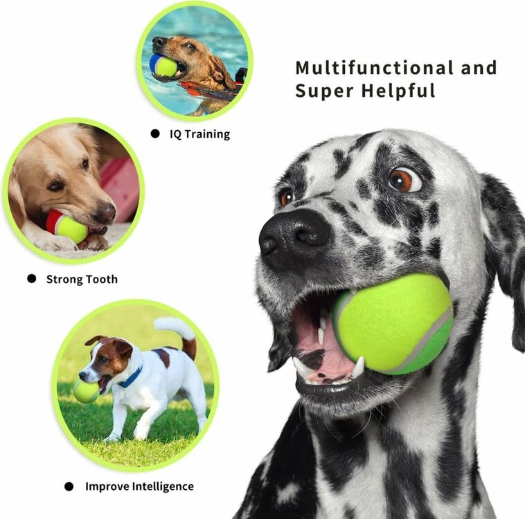 Tennisbal hond massief rubber