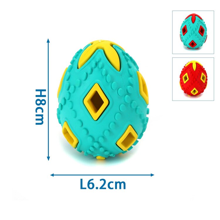 Hondenspeelgoed rubberen snackbal ei