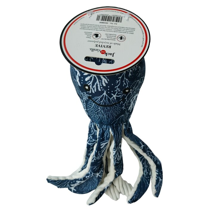 Hondenknuffel polyester pluche octopus