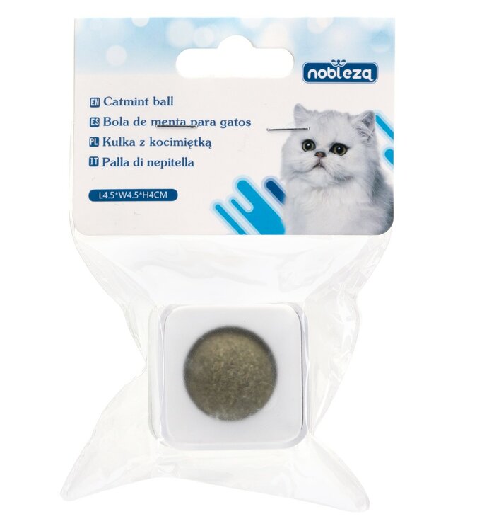 Nobleza Kattenkruid speelbal in houder