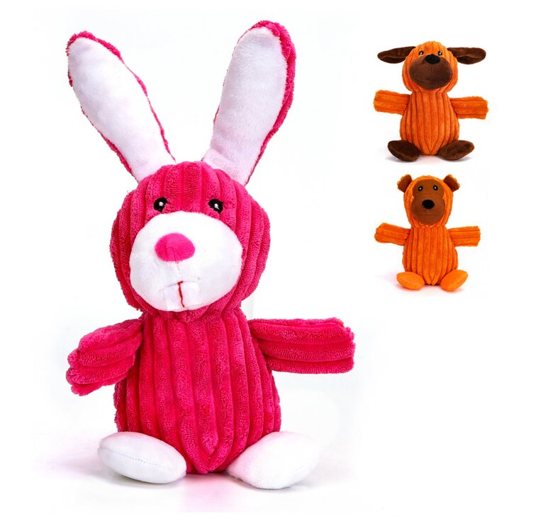 Nobleza Hondenspeelgoed - Knuffelbeer met piep