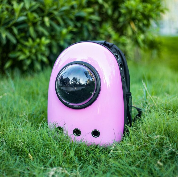 Nobleza Katten rugtas - Bol astronaut venster - Tot 8 kg - Roze