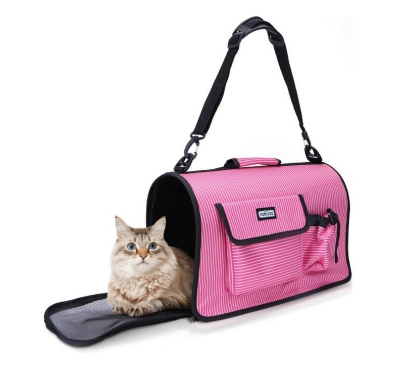 Nobleza Draagtas voor hond en kat tot 6 kg - 53,5x23x27 cm - Roze