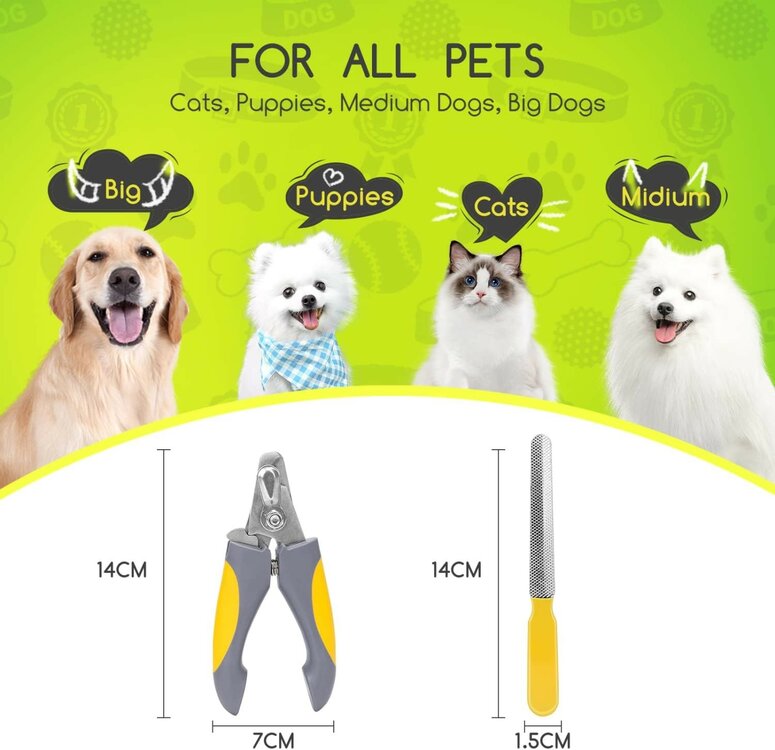 Nobleza Nagelknipper met vijl - Voor hond en kat