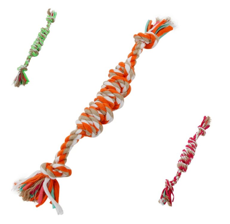 Hondenspeelgoed - Gevlochten touw - 42 cm