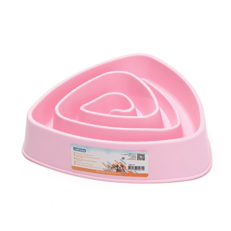 Nobleza Hondenvoerbak - Anti schrok - Driehoek - Roze