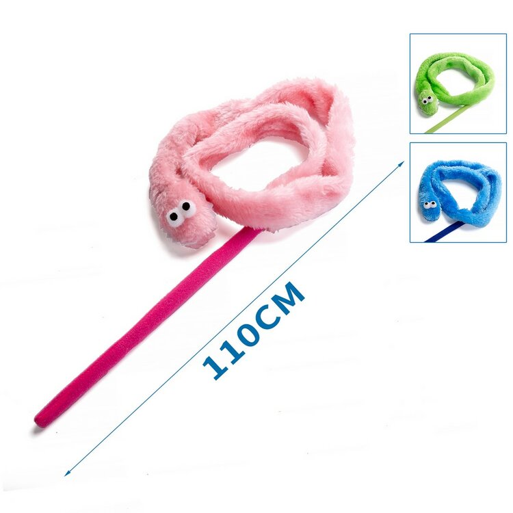 Speelhengel voor katten, roze