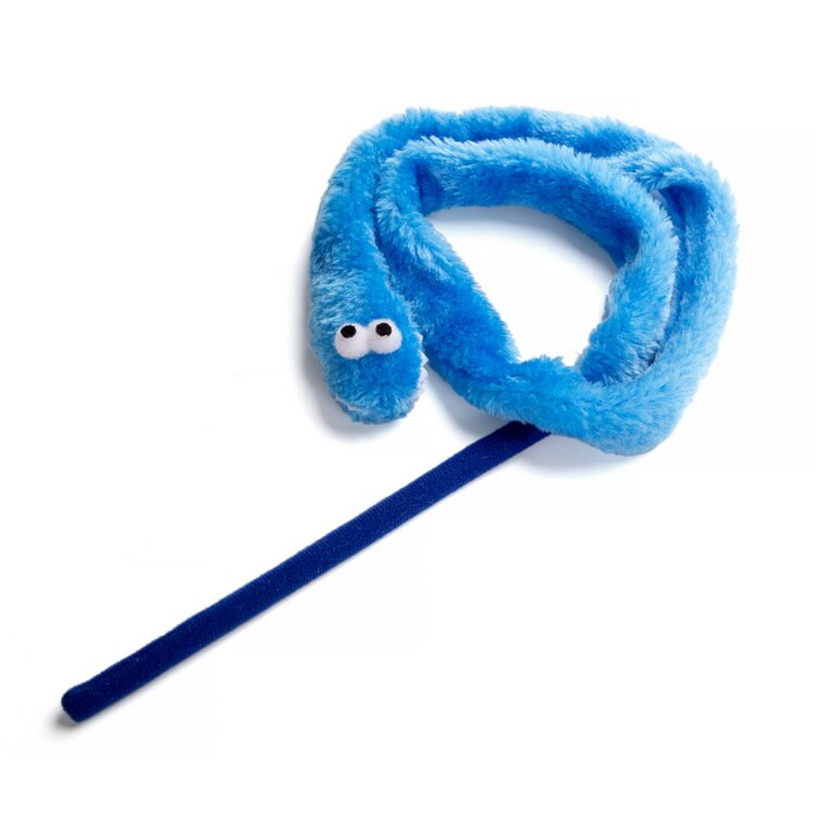 Kattenspeeltje stok met worm