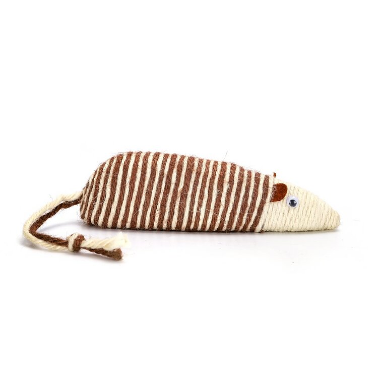Nobleza Kattenspeelgoed - Sisal muis - 21 cm