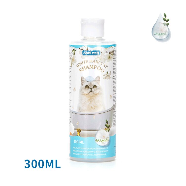 Kattenshampoo witte haren