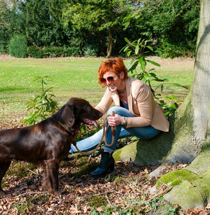 Jack and Vanilla Honden sliplijn - Anti trek - Lengte 140 cm - Diameter 15 mm - Bruin