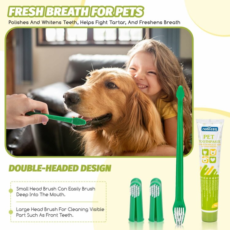 Tandenborstels en tandpasta voor honden en katten