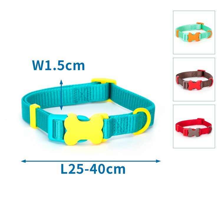 Nobleza Leuke hondenhalsband met kliksluiting - Nylon - 40 cm
