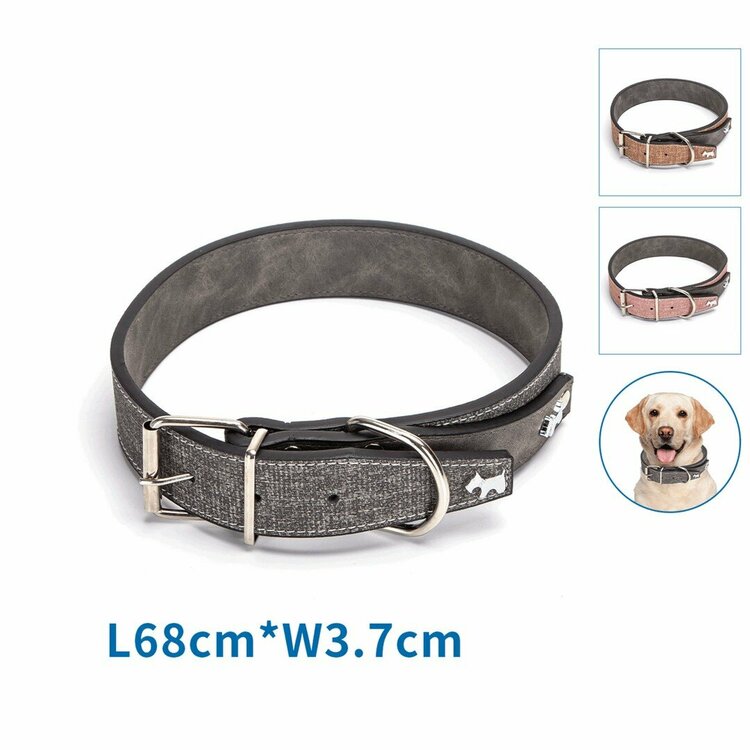 Nobleza Luxe hondenhalsband - Vegan leer - 60 cm